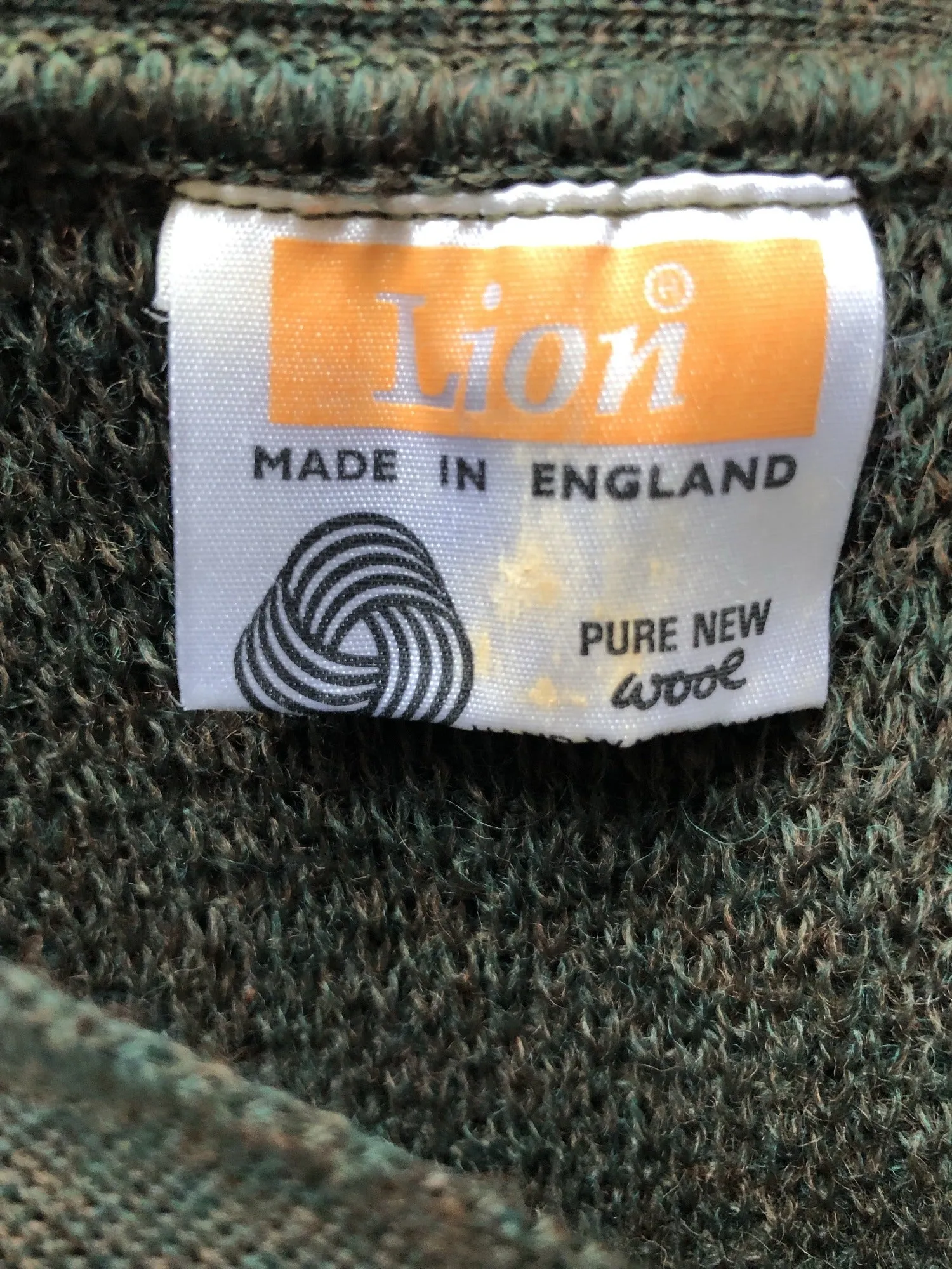 1960s Knitted Waistcoat by Lion - Size L