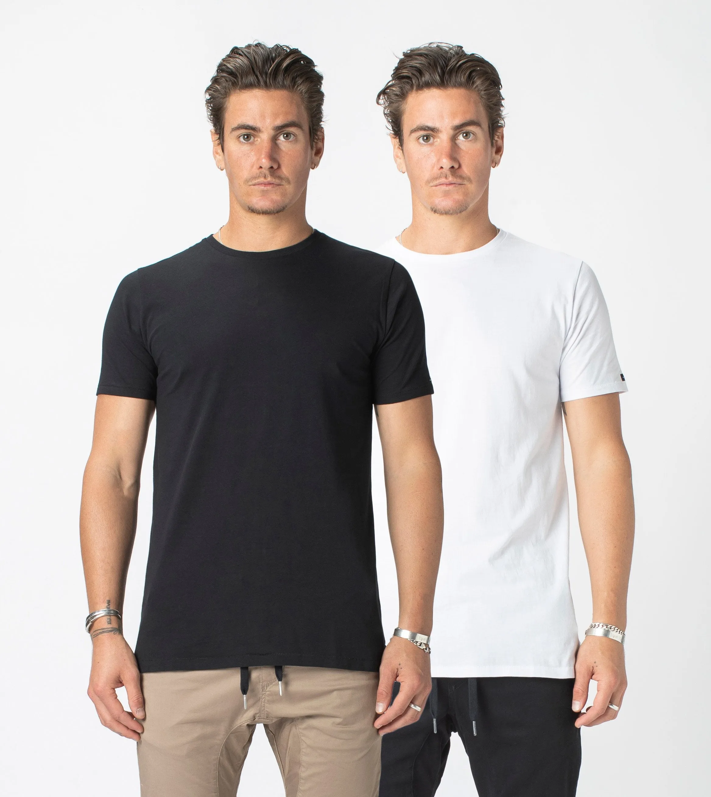 2 Pack Flintlock Tee Black/White