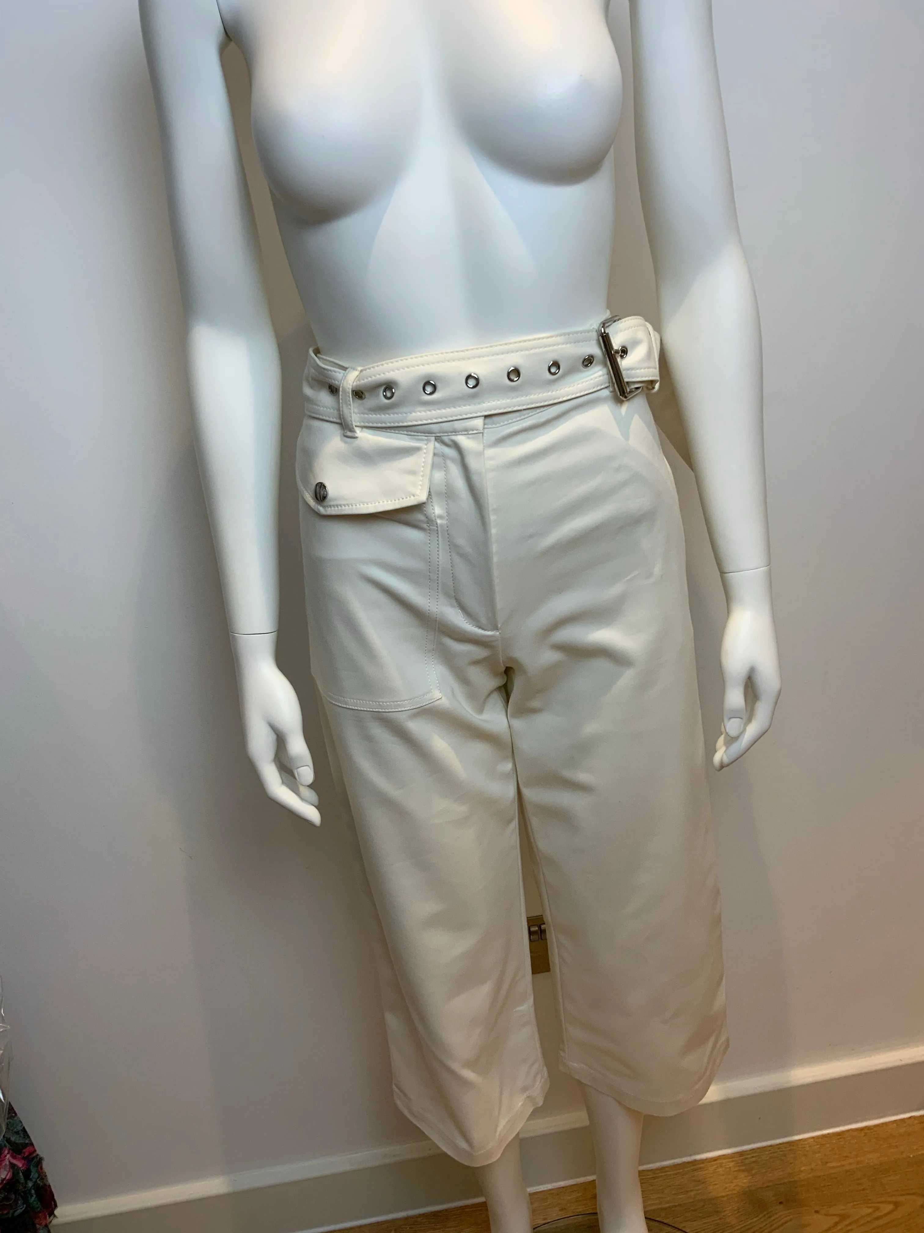 3.1 Phillip Lim White Wide Leg Culottes Pants Trousers Size 00 XXXXS ladies
