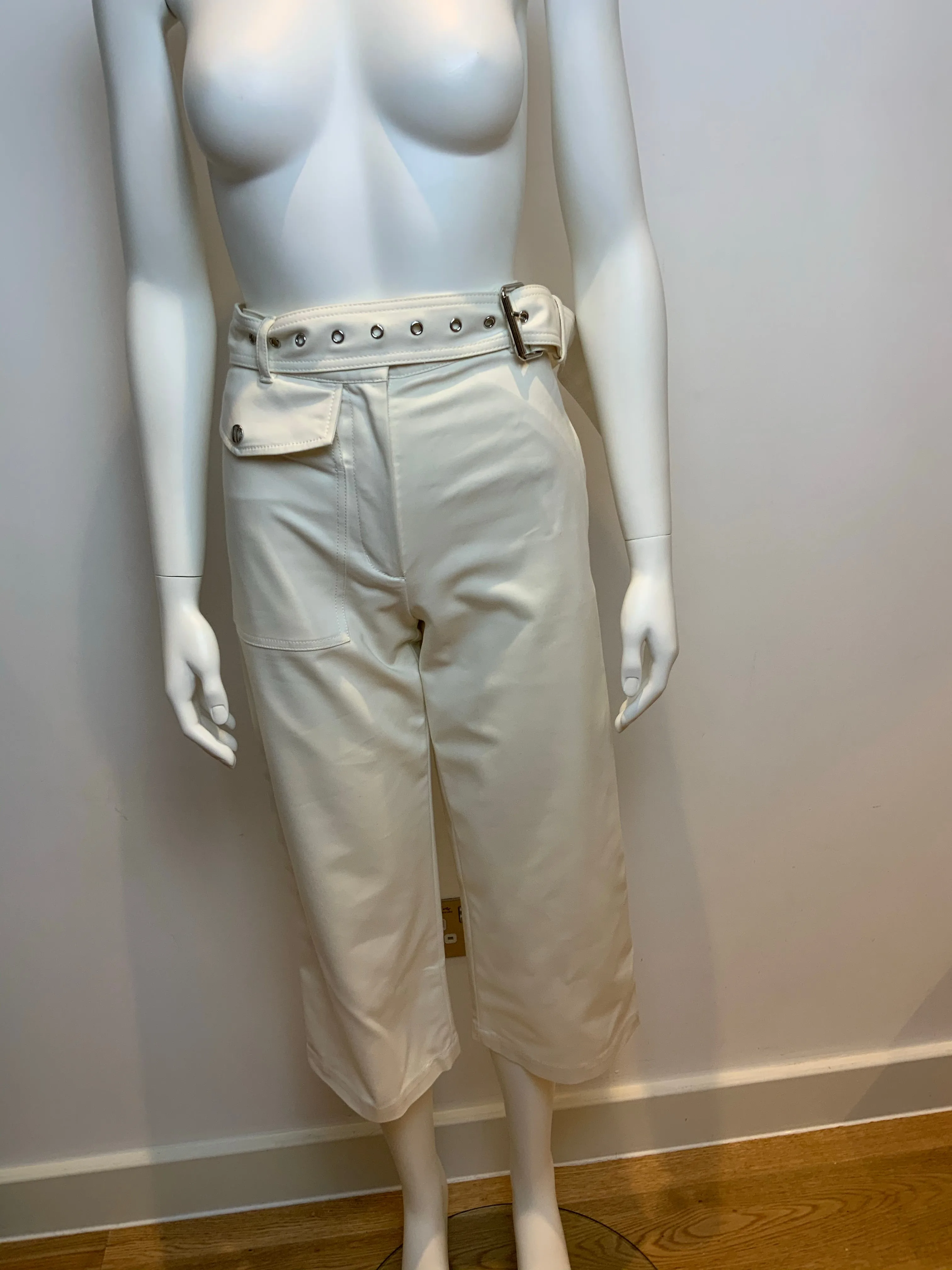 3.1 Phillip Lim White Wide Leg Culottes Pants Trousers Size 00 XXXXS ladies