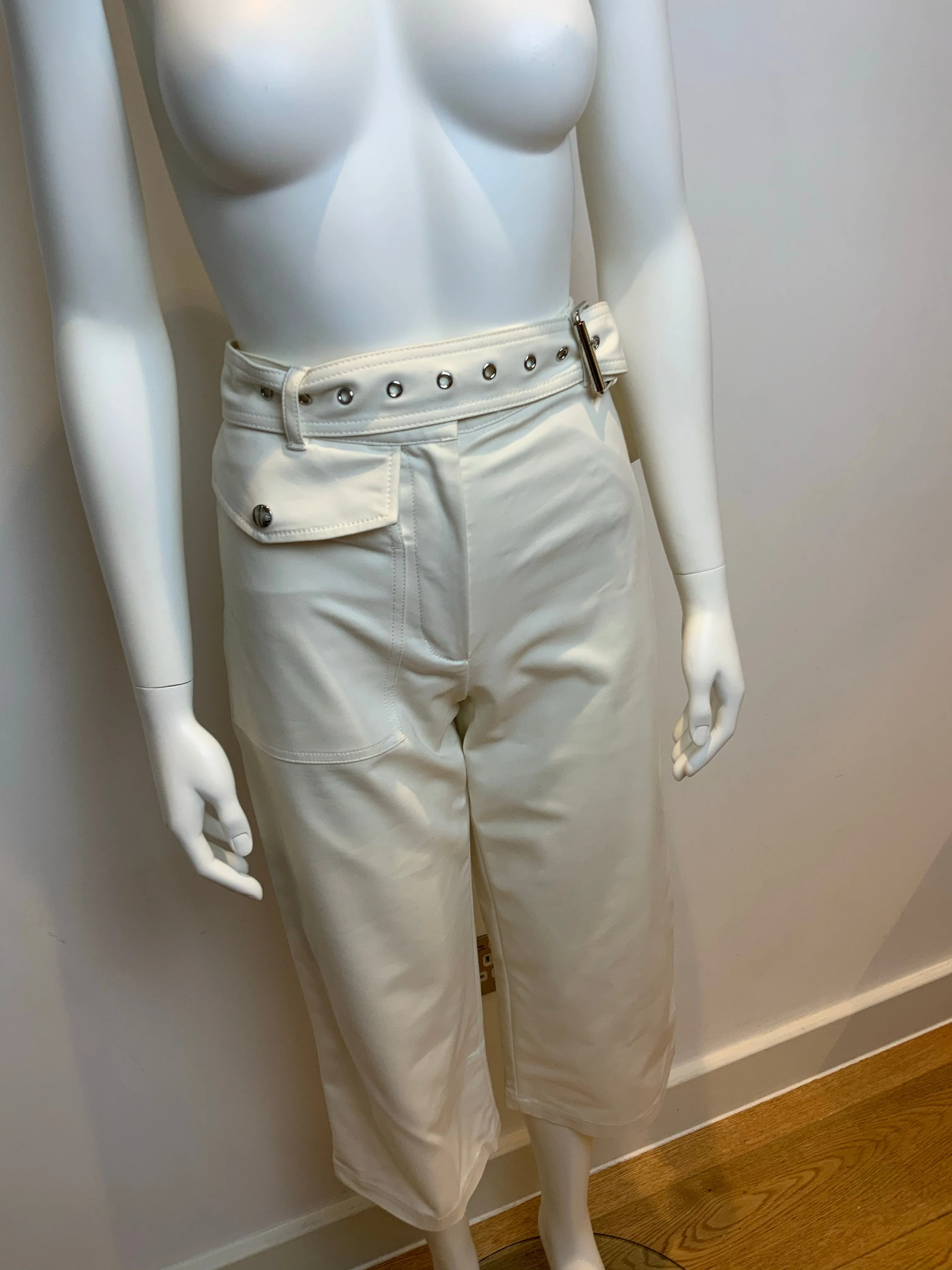 3.1 Phillip Lim White Wide Leg Culottes Pants Trousers Size 00 XXXXS ladies