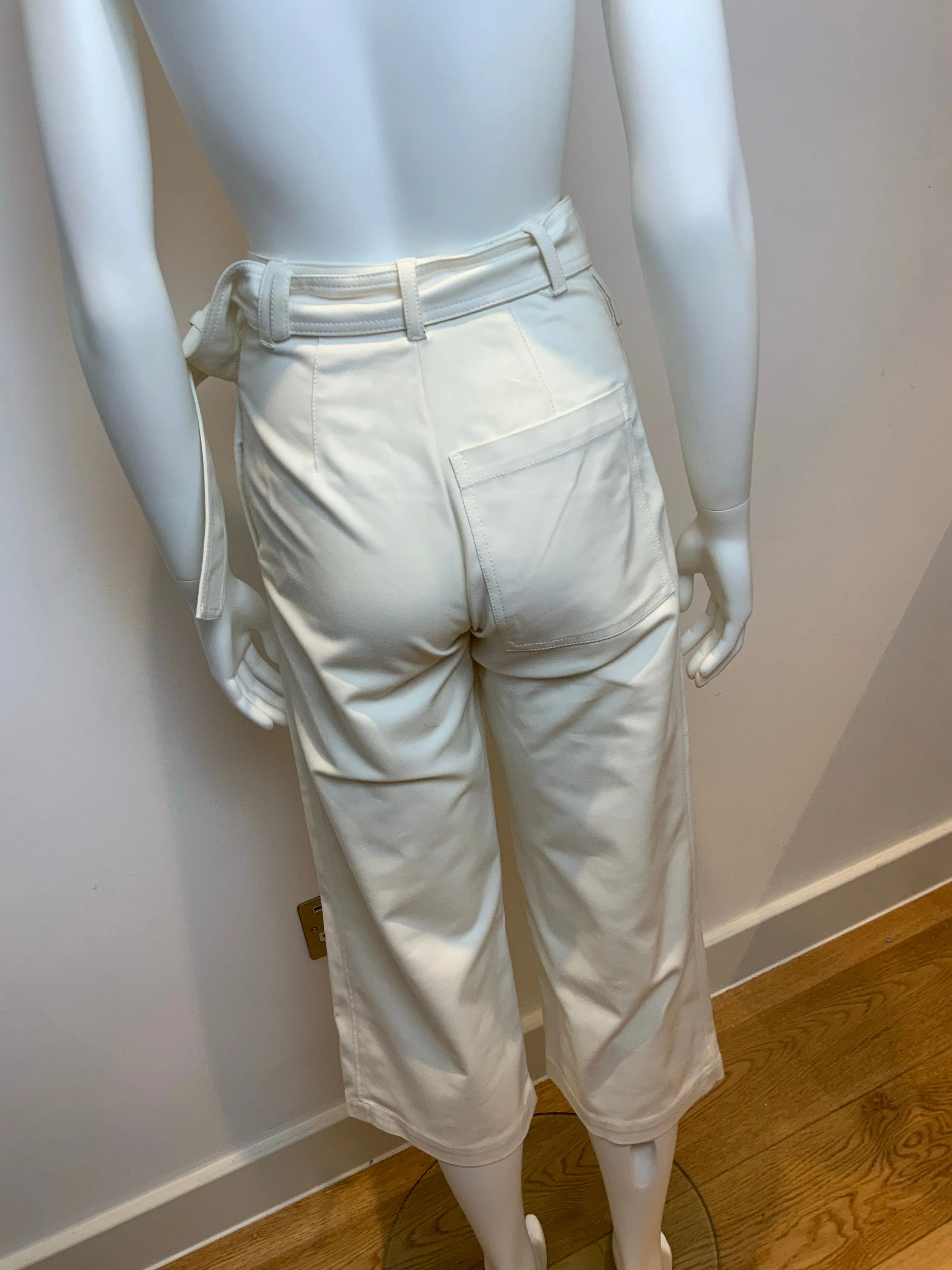 3.1 Phillip Lim White Wide Leg Culottes Pants Trousers Size 00 XXXXS ladies