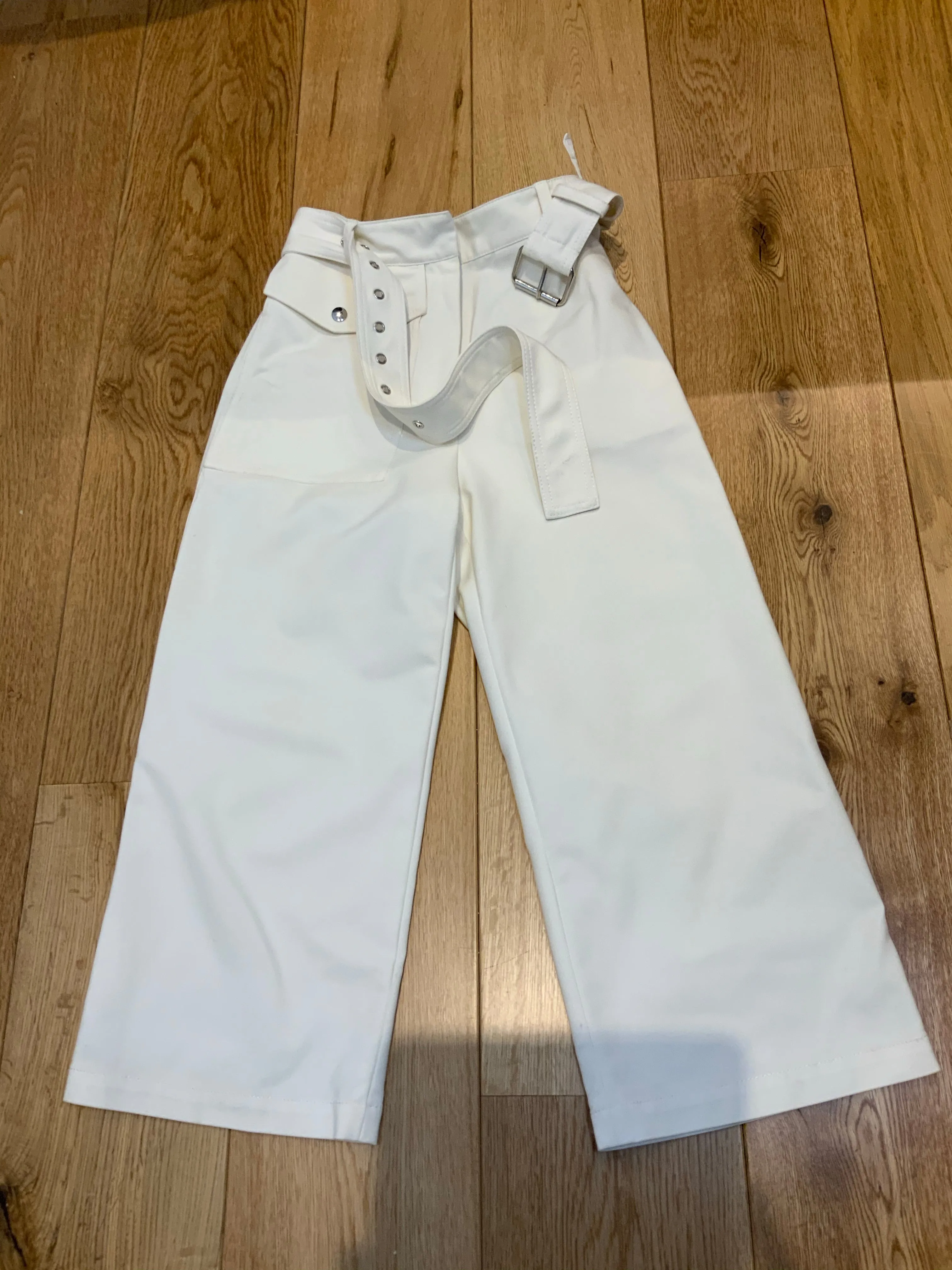 3.1 Phillip Lim White Wide Leg Culottes Pants Trousers Size 00 XXXXS ladies