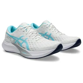ASICS HYPER SPEED 4 (WOMENS) WHITE/BRIGHT CYAN