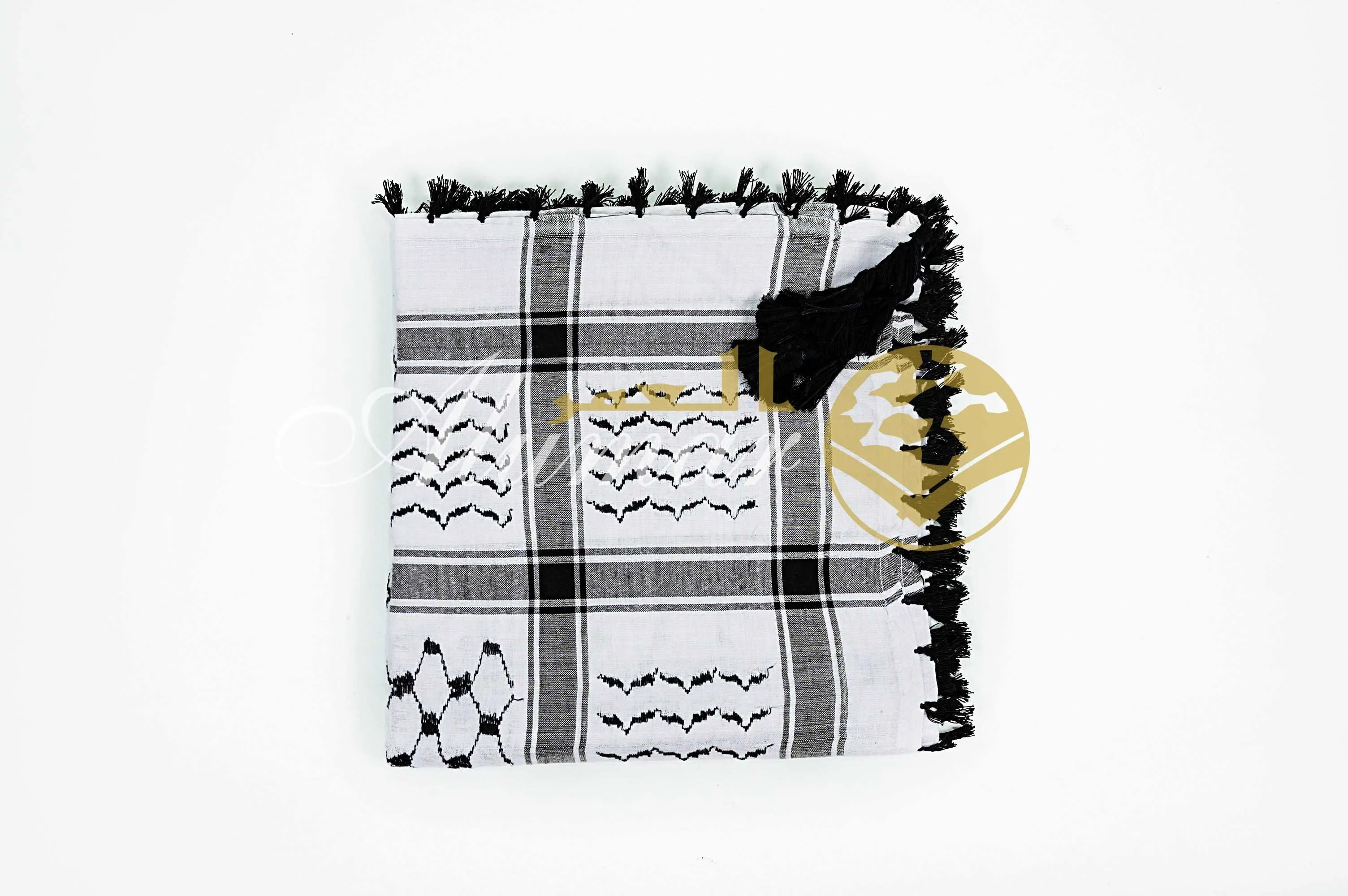 Cotton Keffiyeh Scarf with tussels regular