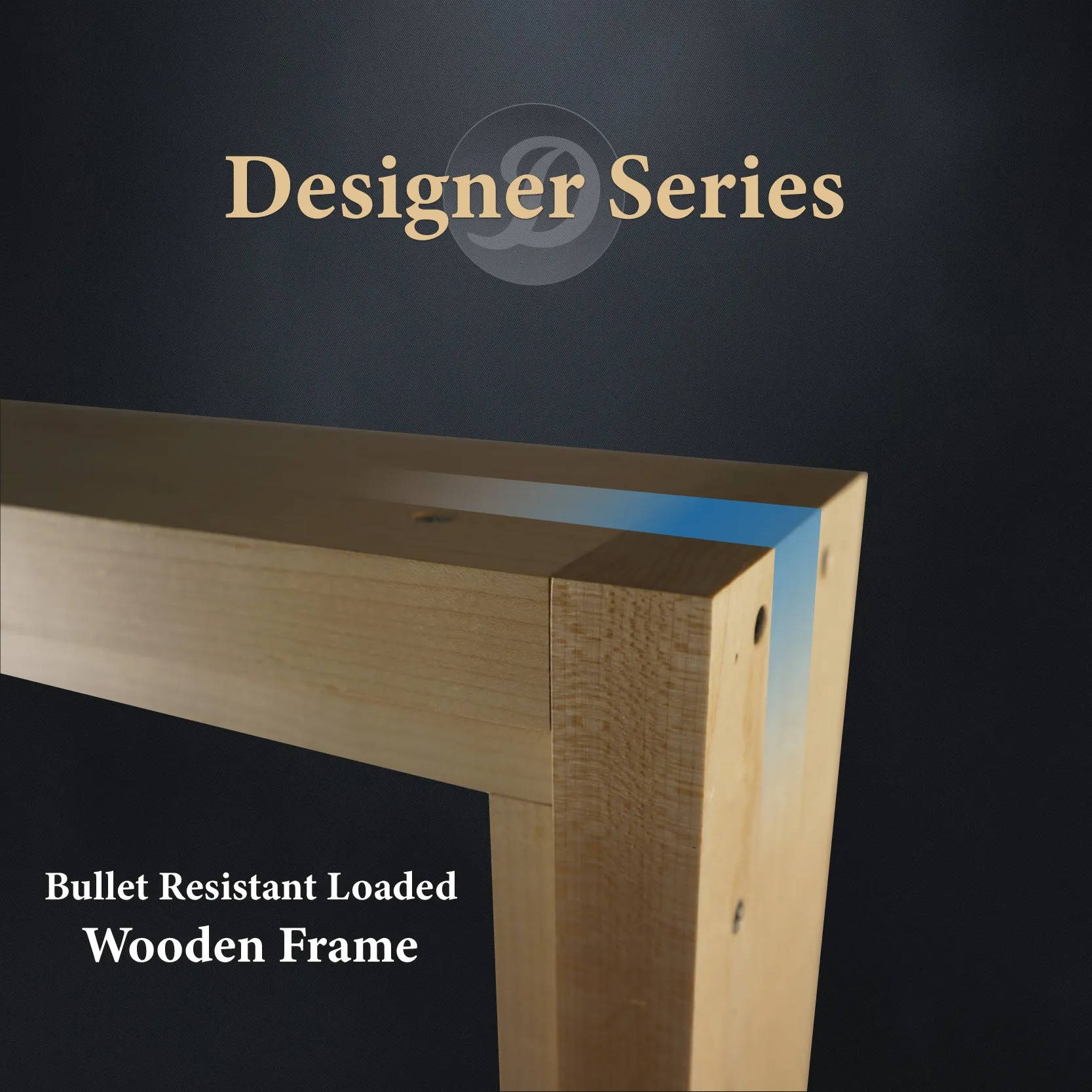 CSE-SW-TW1 | Wood-framed Bullet Resistant Ticket Window | Designer Series
