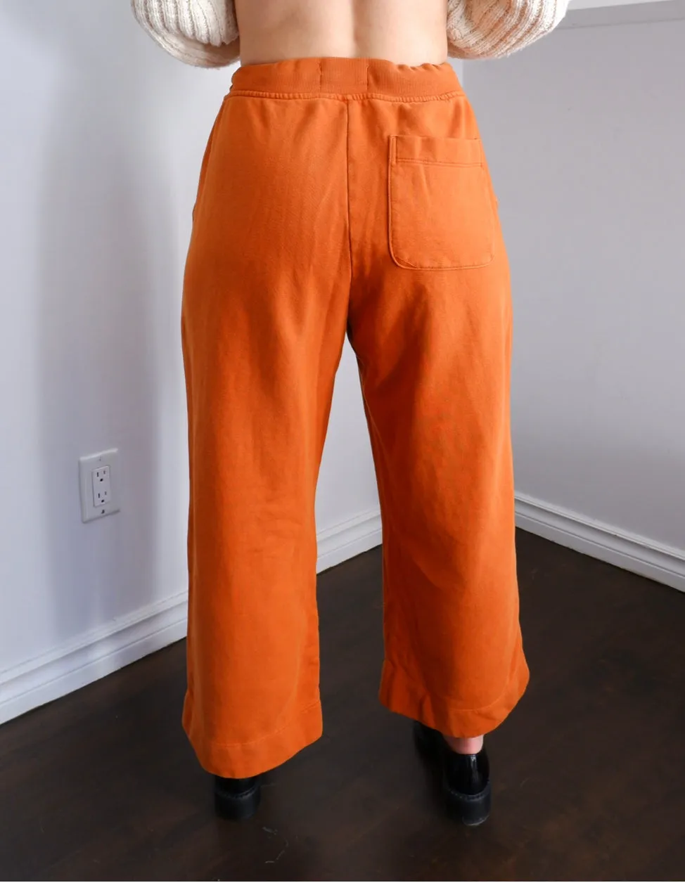 Everlane Burnt Orange Drawstring Culottes - L/XL