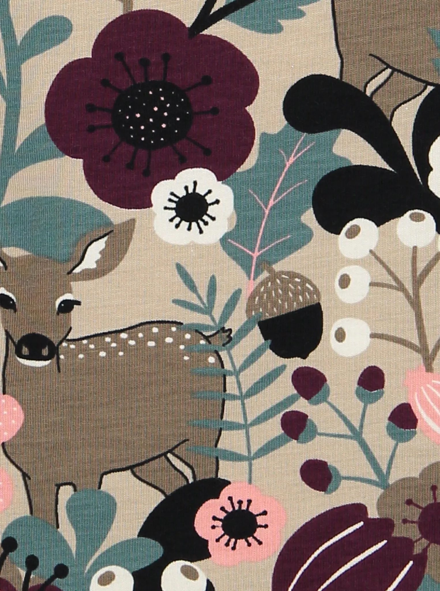 Fawn and Flowers Kids Leggings