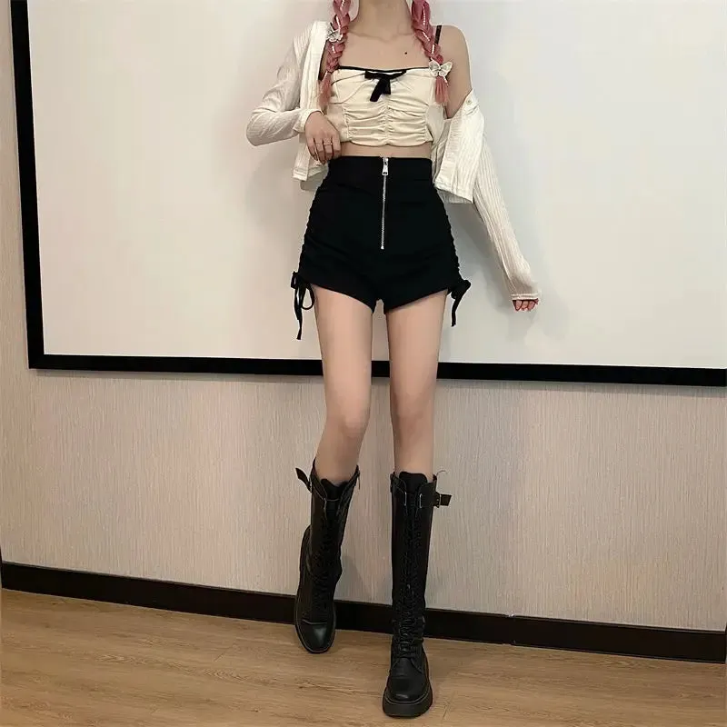 Funki Buys | Shorts | Women's Gothic Drawstring A-line Shorts