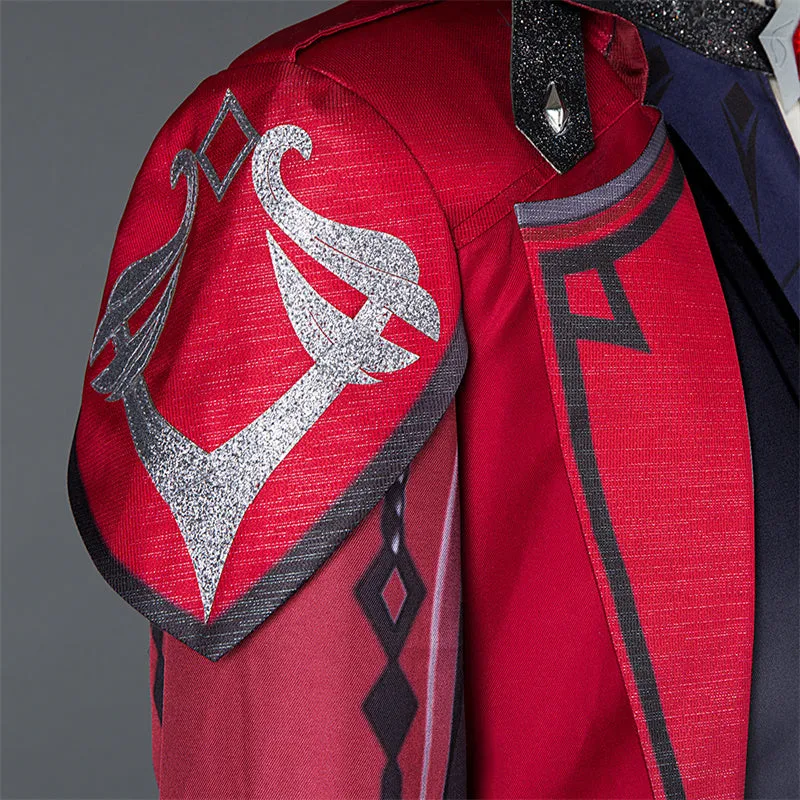 Genshin Impact Diluc Cosplay Costume Game Diluc Red Dead of Night Skin Uniform Suit