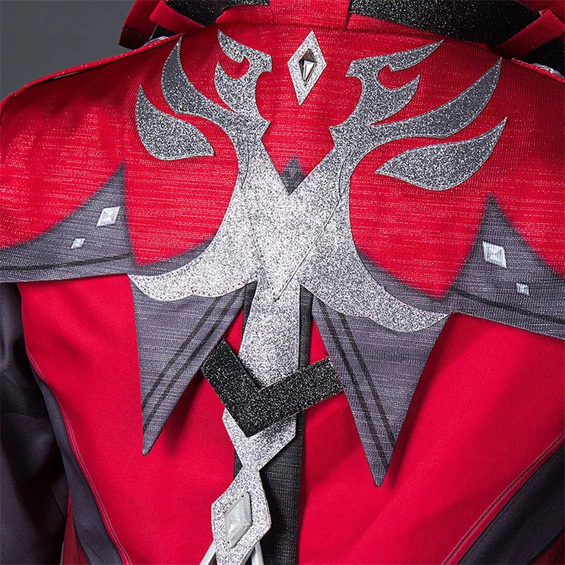 Genshin Impact Diluc Cosplay Costume Game Diluc Red Dead of Night Skin Uniform Suit