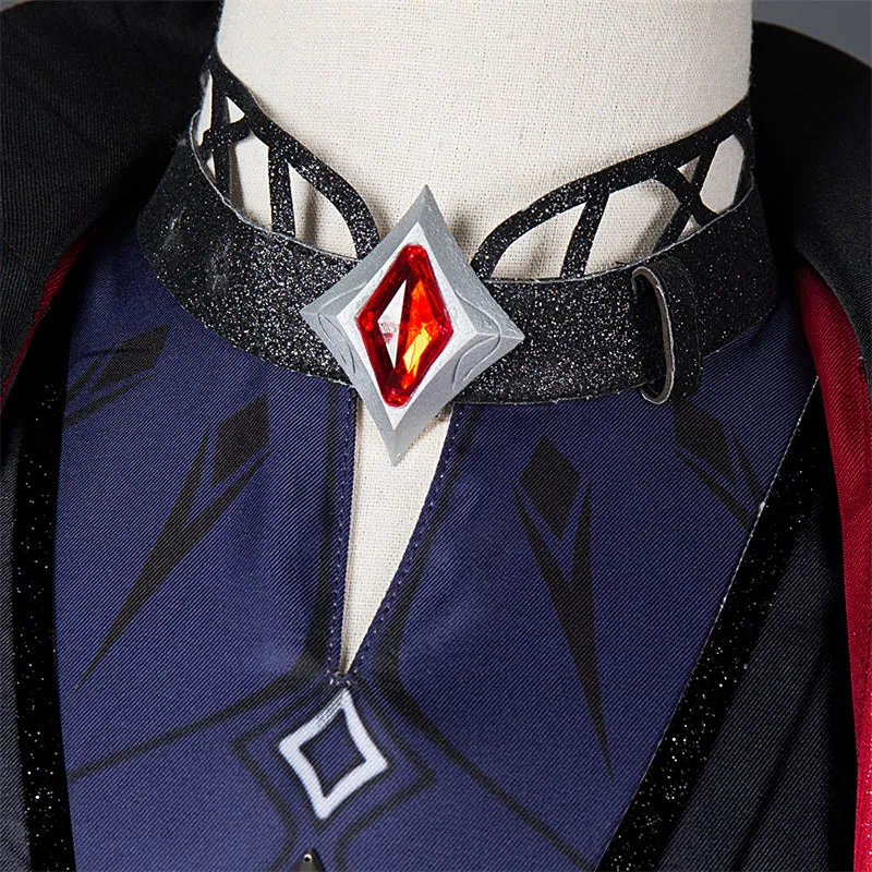 Genshin Impact Diluc Cosplay Costume Game Diluc Red Dead of Night Skin Uniform Suit