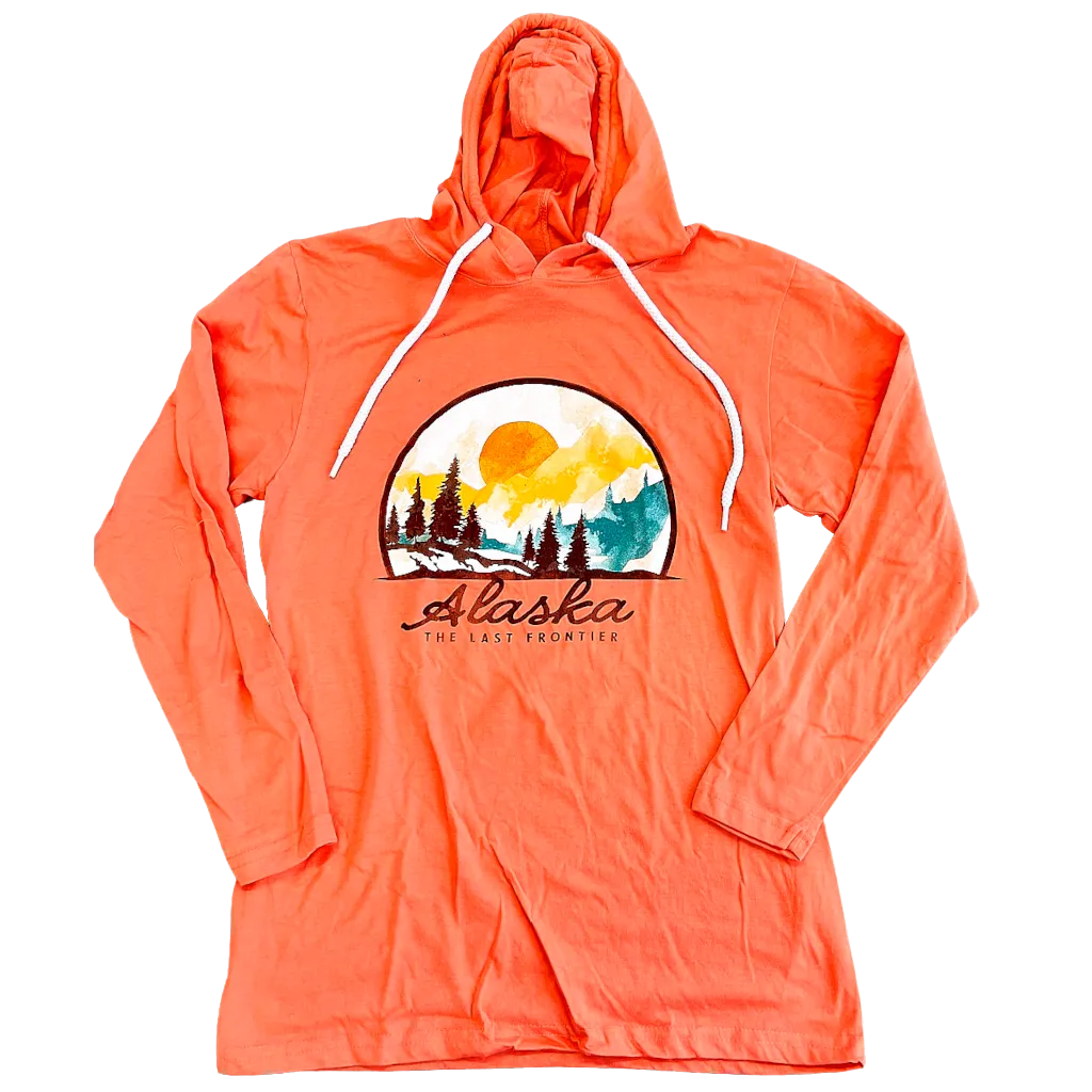 Golden Globe Mountain Alaska Hooded T-shirt