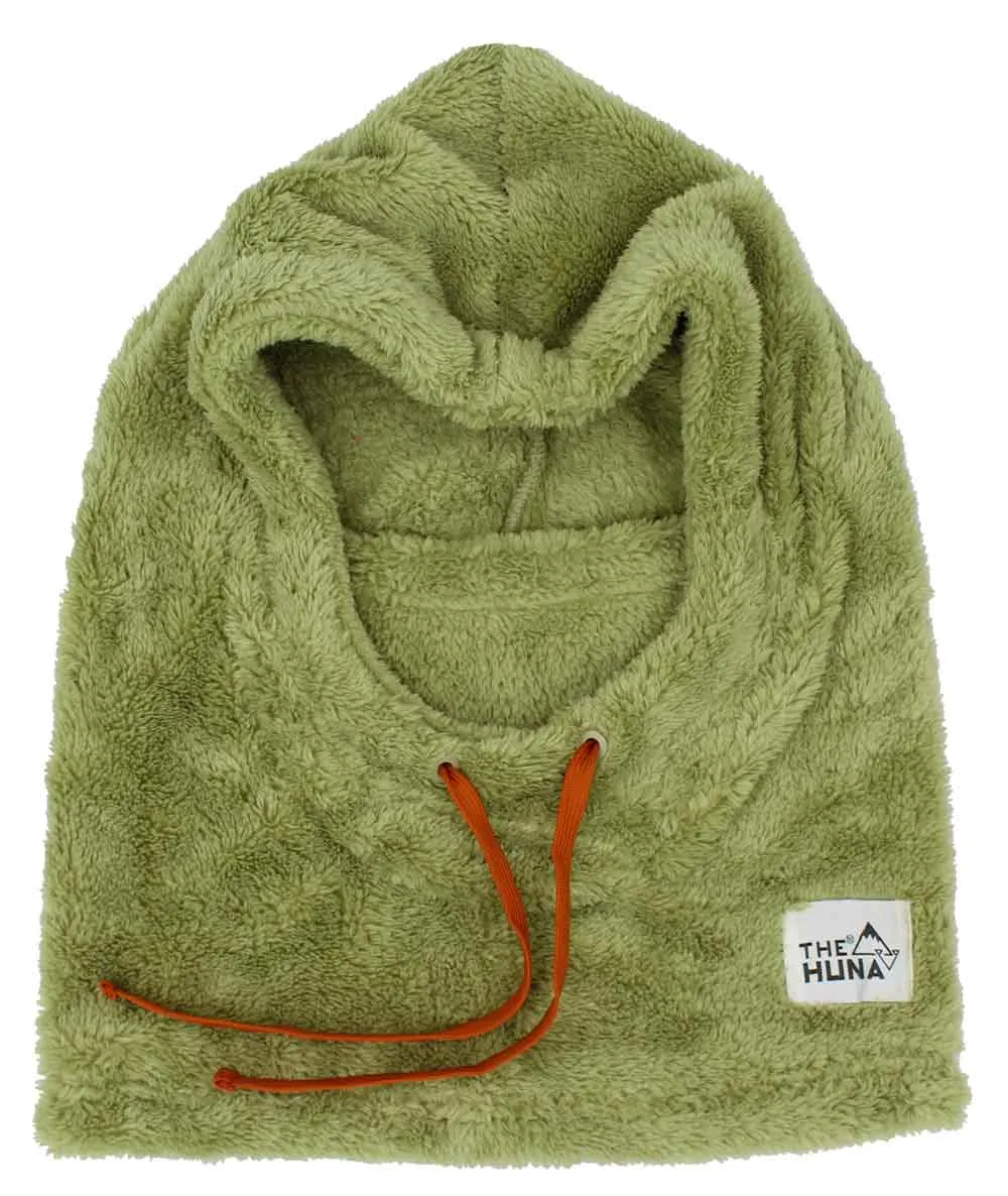 Green - Fuzzy Fleece Helmet Hoodie