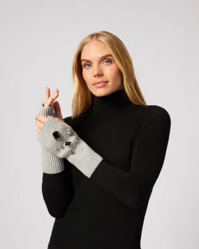 Jewel Embellished Fingerless Gloves