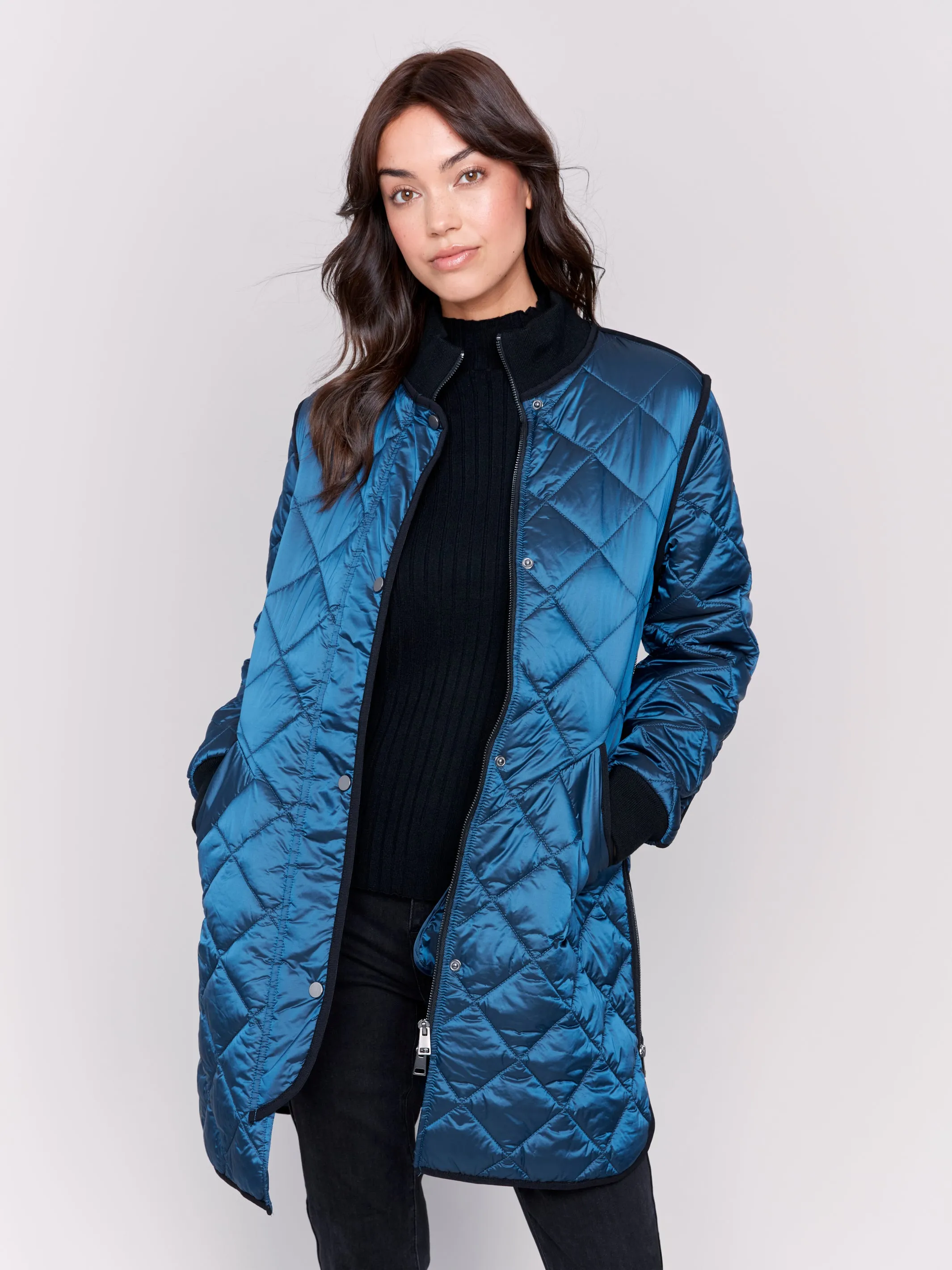 Long Quilted Puffer Jacket