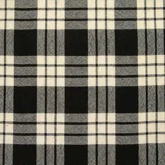 MacFarlane Black & White Ancient Light Weight Tartan Shawl