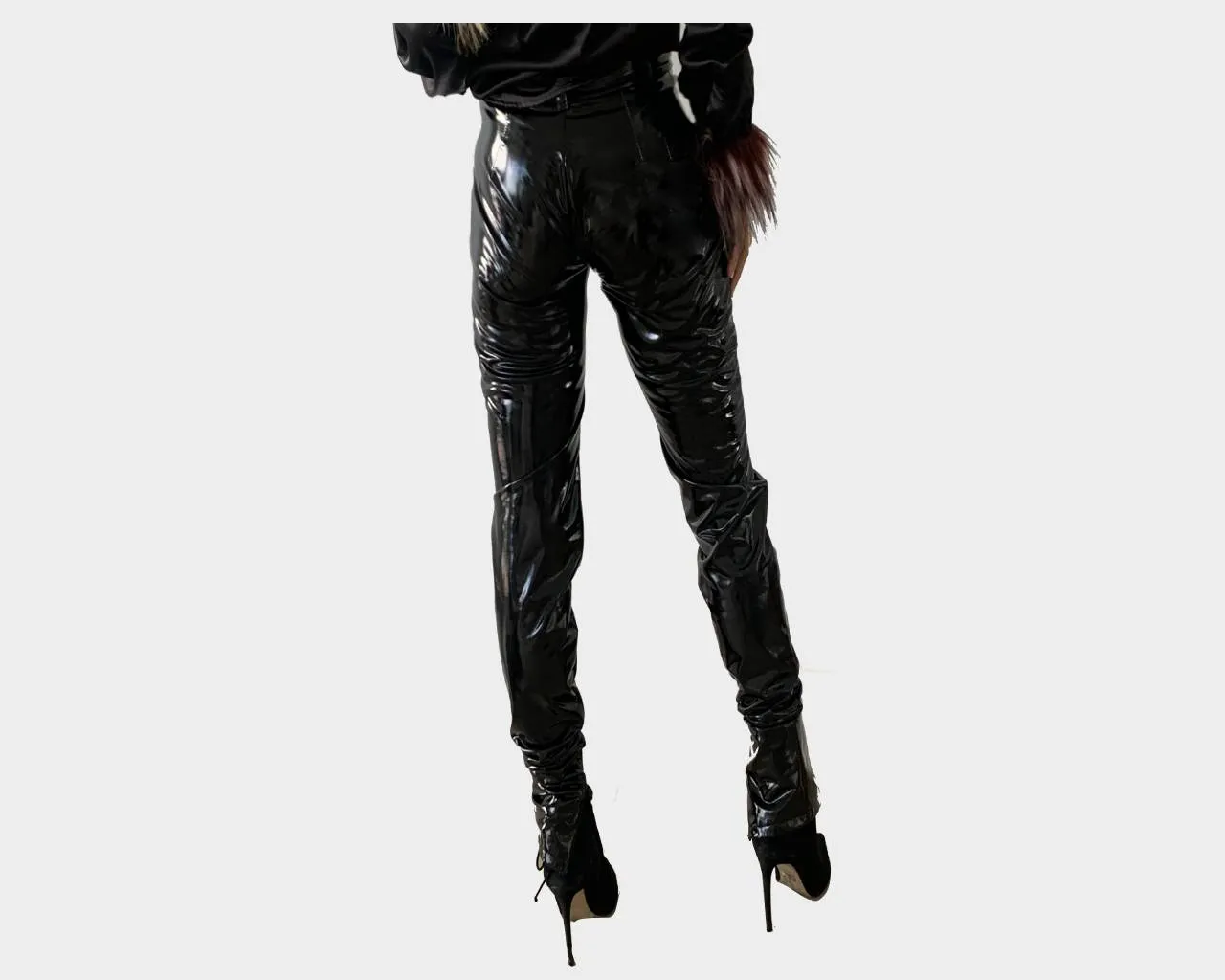 Noir d’Ebène Effet Mouillé Wet Look Bottoms- The Bond Street