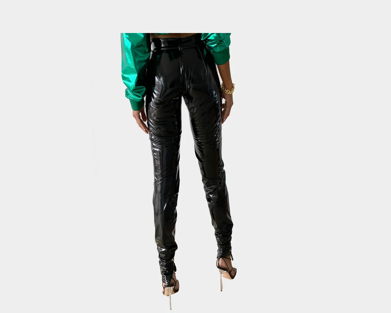 Noir d’Ebène Effet Mouillé Wet Look Bottoms- The Bond Street