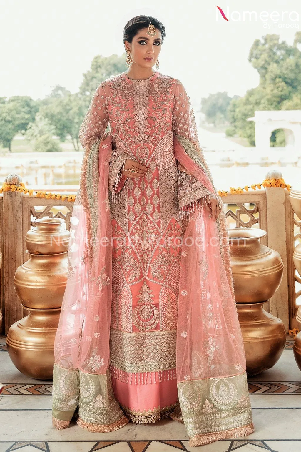 Pakistani Salwar Kameez Online in Pink Shade #PF209