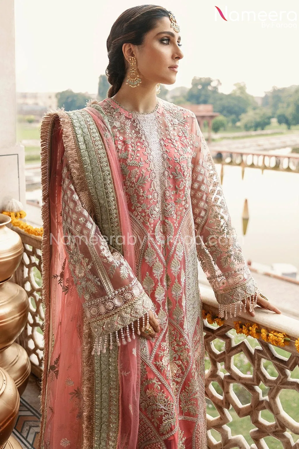 Pakistani Salwar Kameez Online in Pink Shade #PF209