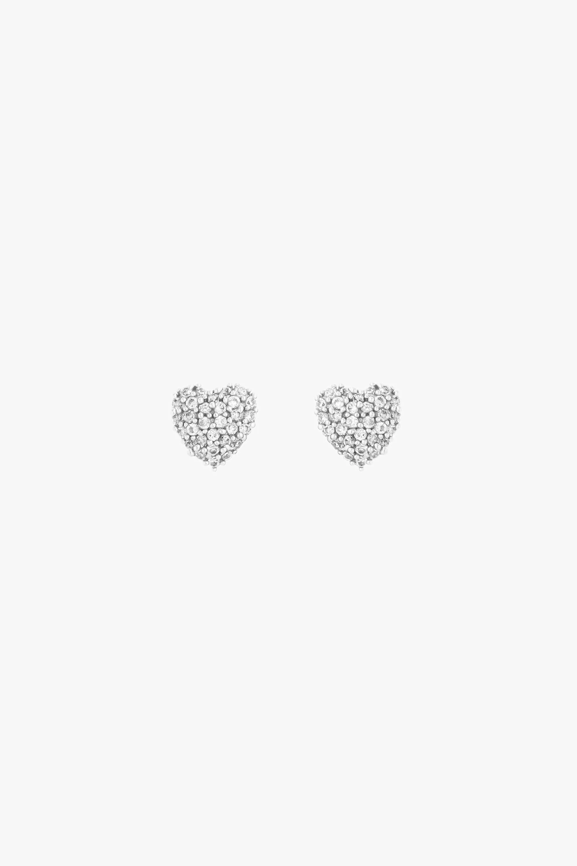 Pave Heart Earrings