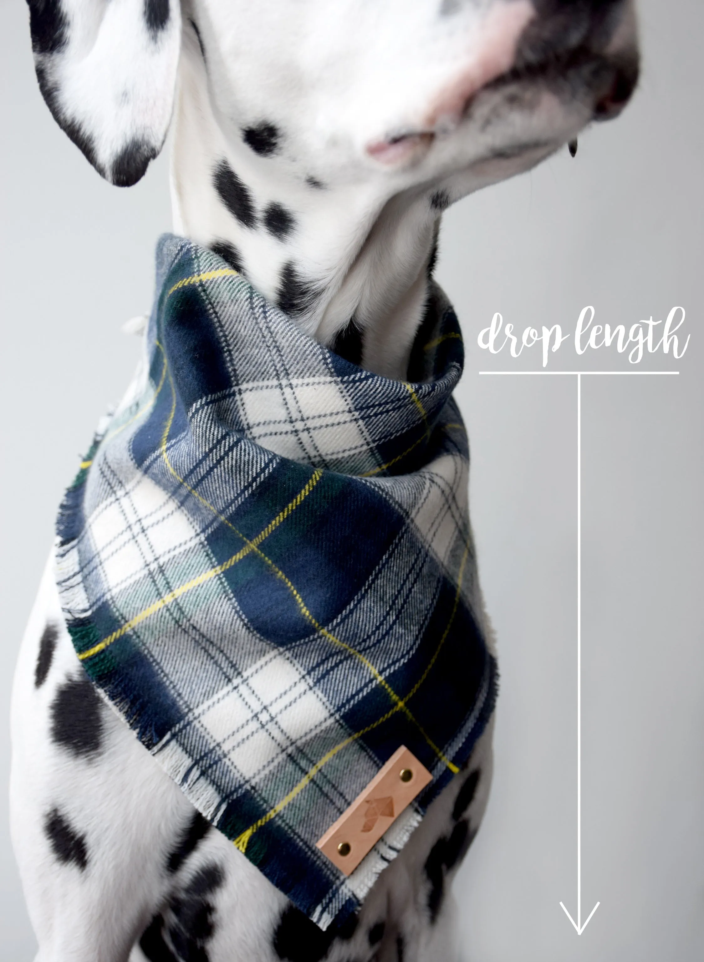 PURPLE RAIN Fringed Flannel Dog Bandana - Snap/Tie On Cotton Scarf