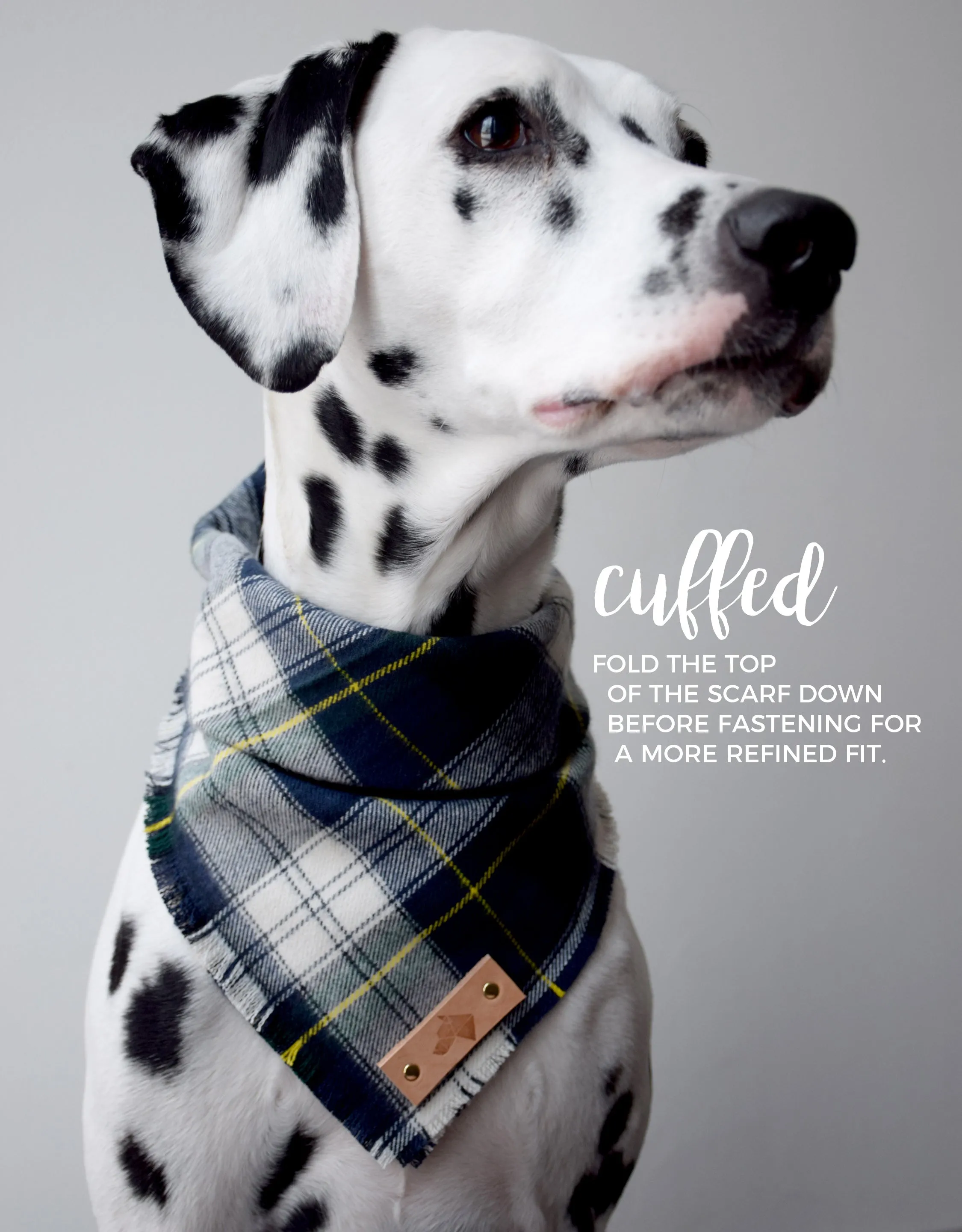 PURPLE RAIN Fringed Flannel Dog Bandana - Snap/Tie On Cotton Scarf