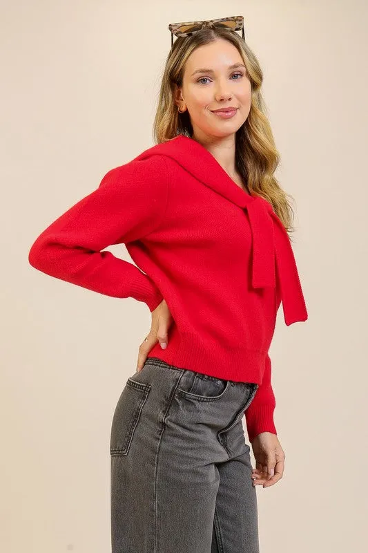 Red Necktie Sweater