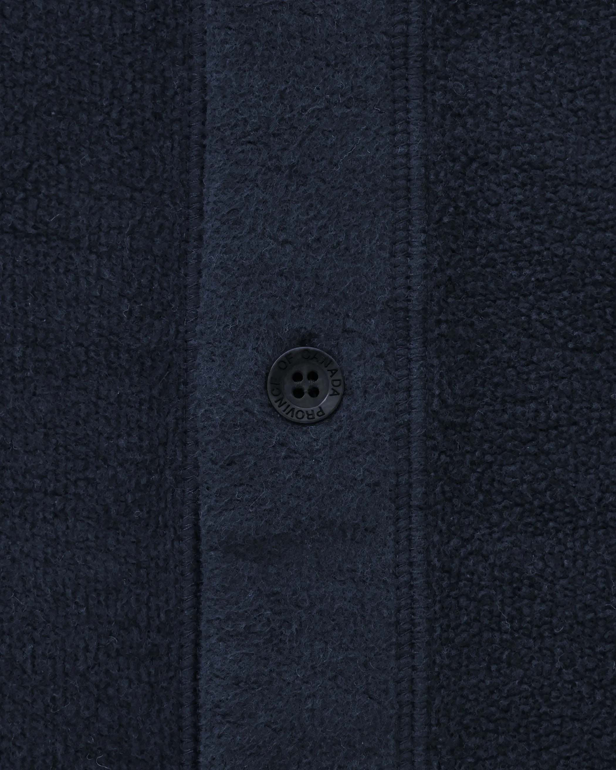 Reverse Fleece Overshirt Navy - Unisex