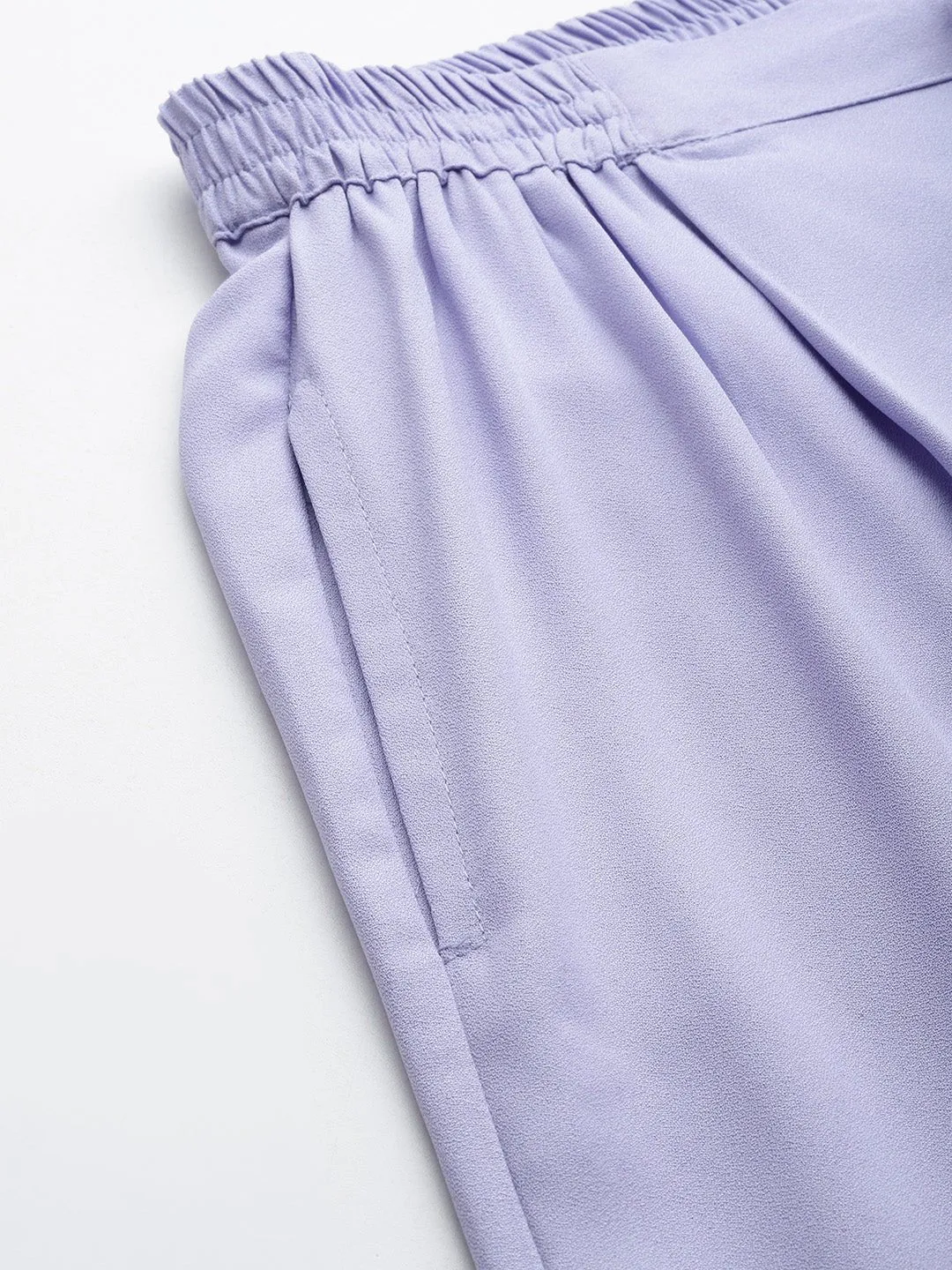 Rue Collection Relaxed Loose Fit High-Rise Pleated Culottes