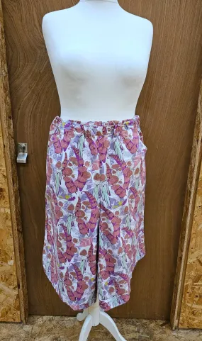 Sample Alice Trousers Hacked as Culottes in Purple and Pink Cotton - Size 18