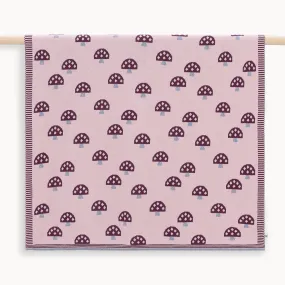 Scout - Dusty Pink Mushroom Knit Baby Blanket