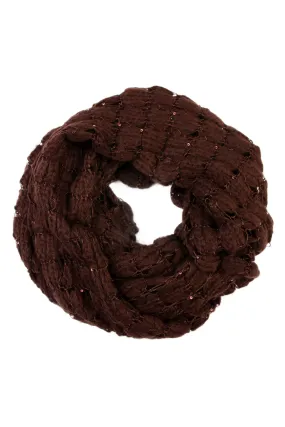 Sequined Soft Infinity Scarf