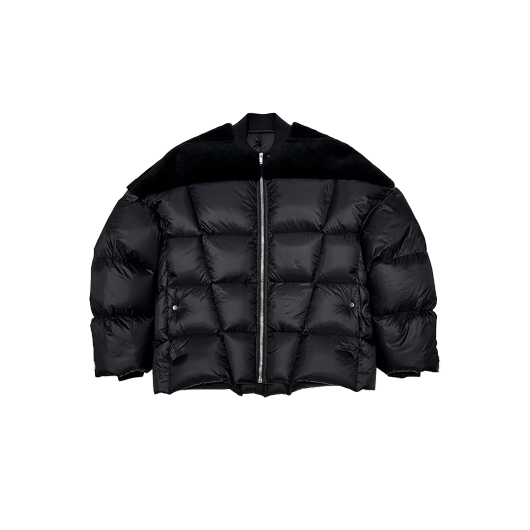 Shearling Nylon Puffer Jacket