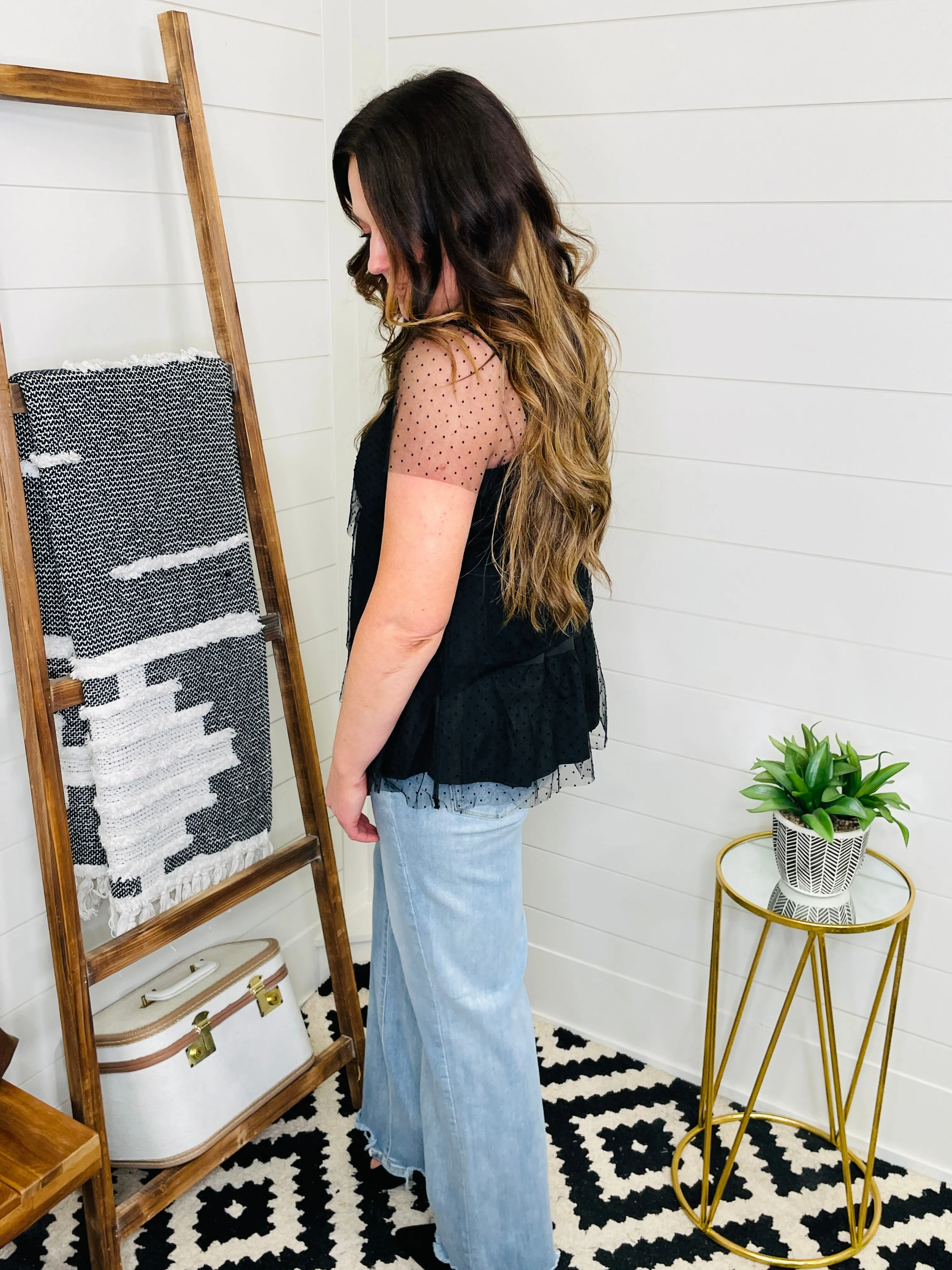 Sweetheart Tiered Dot Top