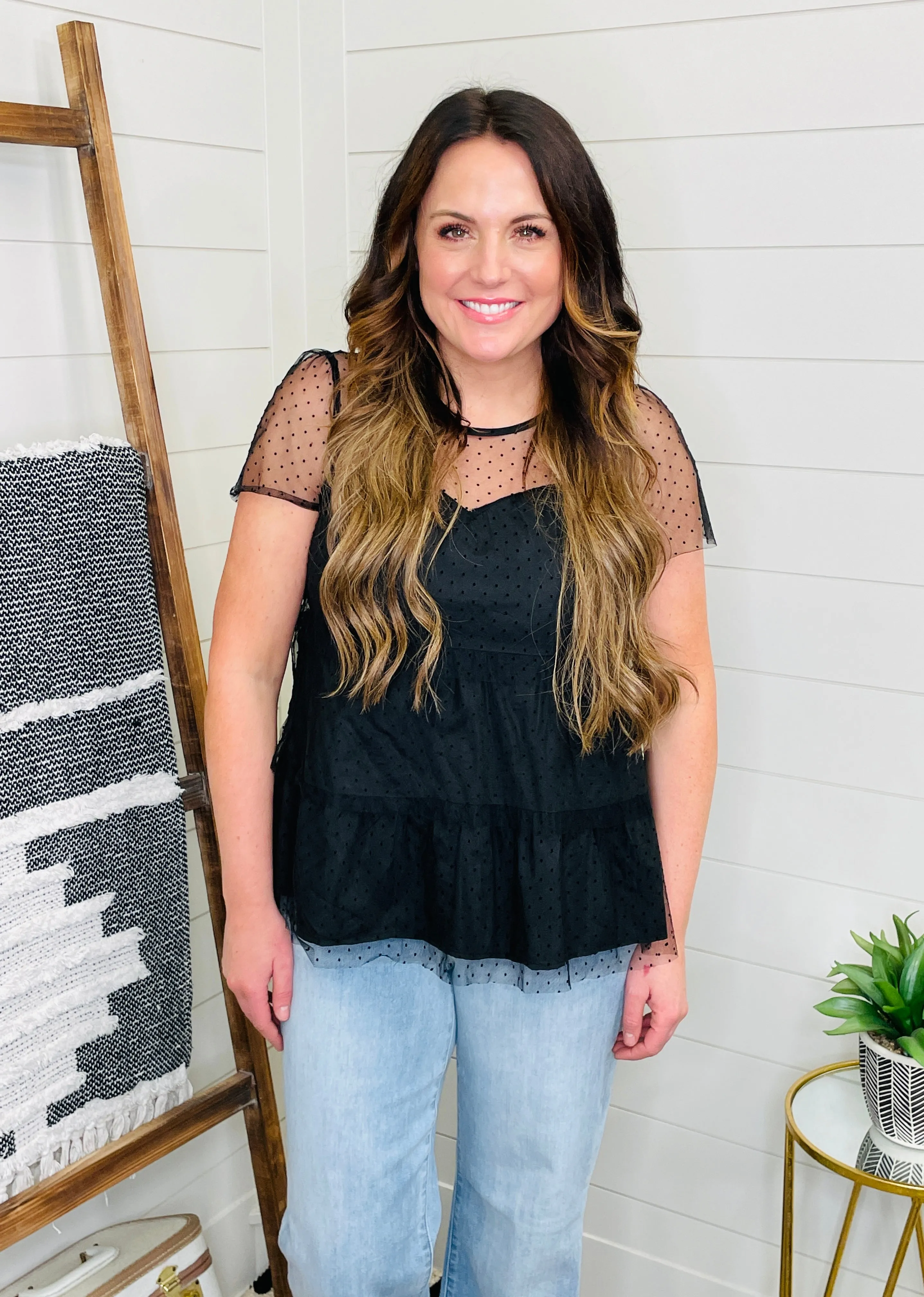 Sweetheart Tiered Dot Top