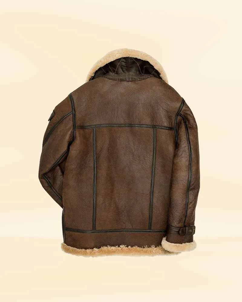 Titan Defender Bomber leather fur Jacket
