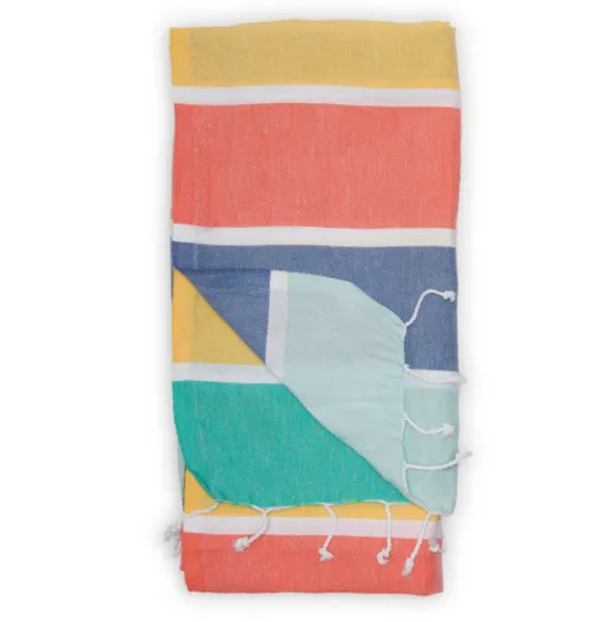 Turkish Towel : Thick Stripe, Warm