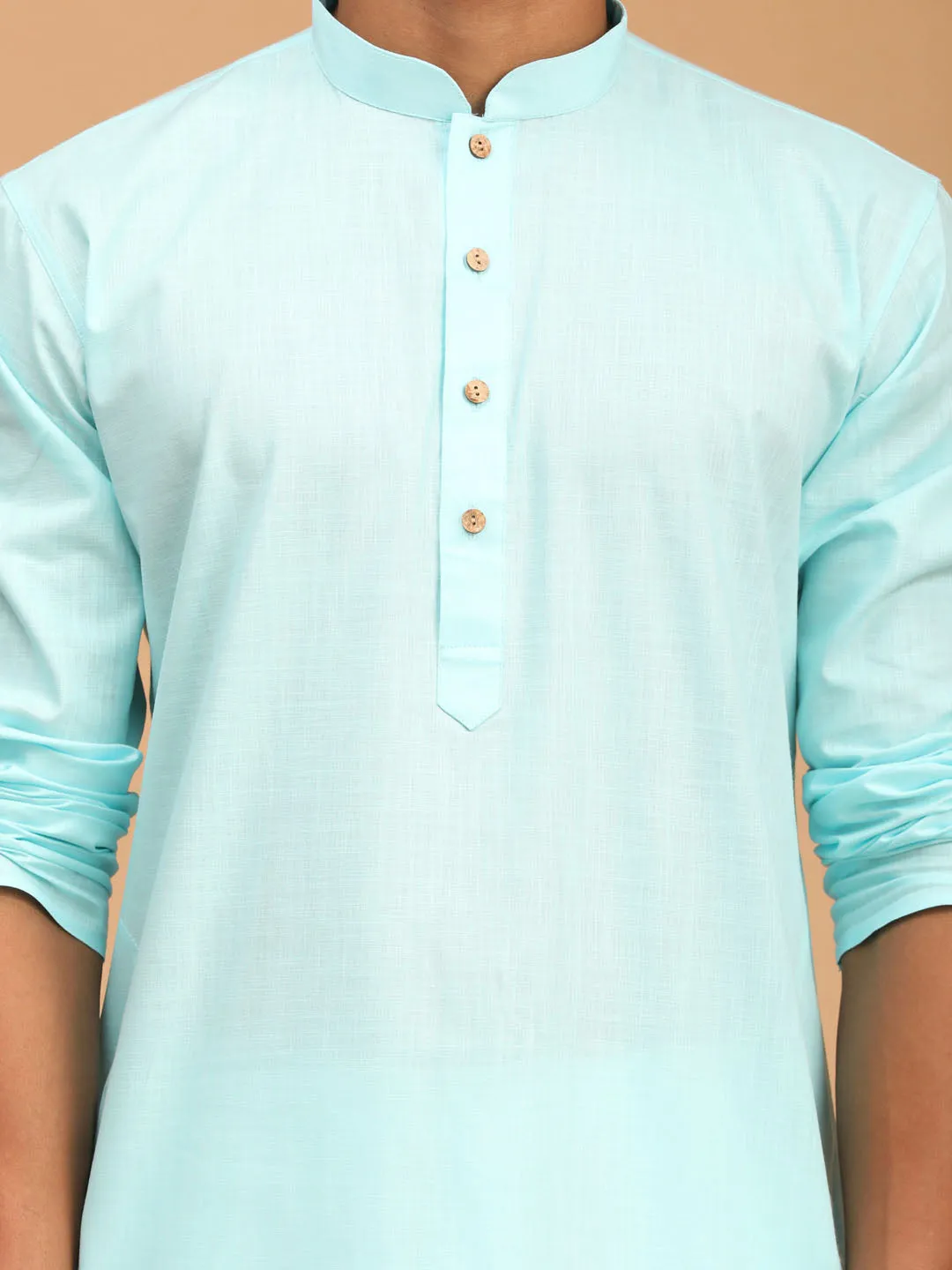 VASTRAMAY Men's Ikkat Nehru Jacket Set