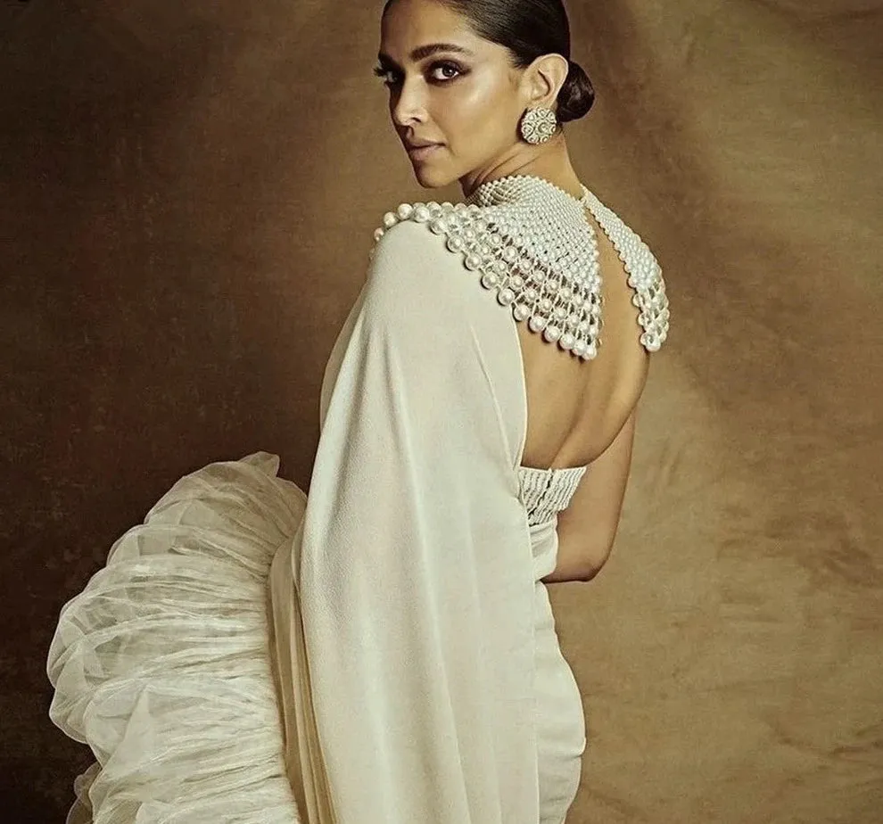 Vintage Dubai Bridal Shoulder Necklace Fashion Pearl Beaded Choker Wedding Accessory